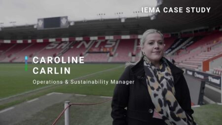 Photo of Caroline Carlin at Southampton football club