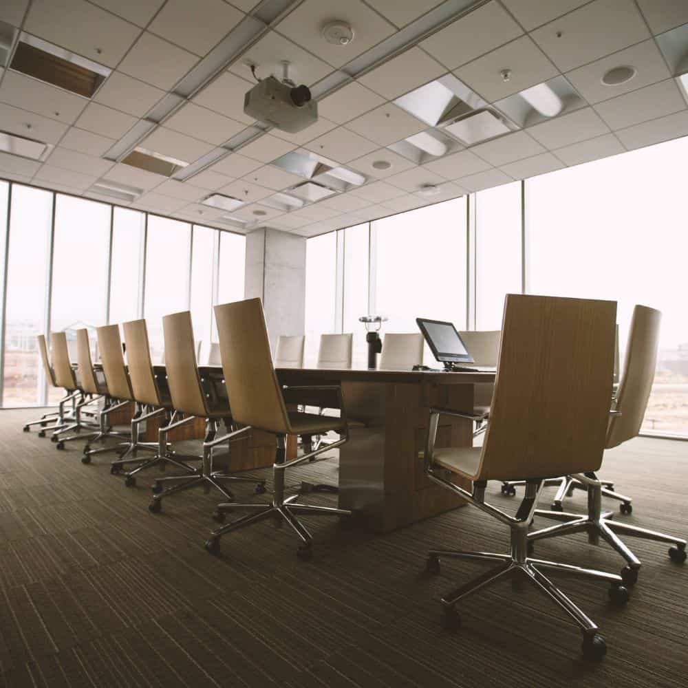 Empty conference room