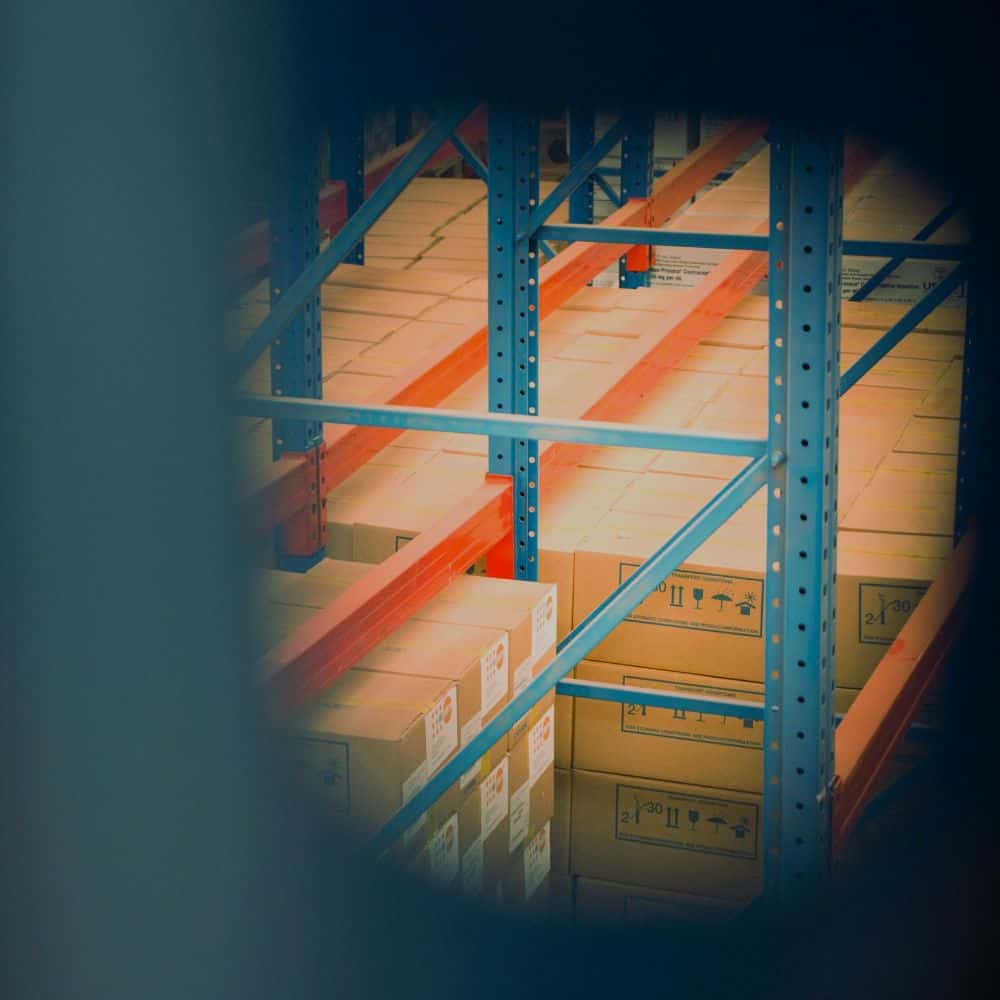 Image of a warehouse with boxes