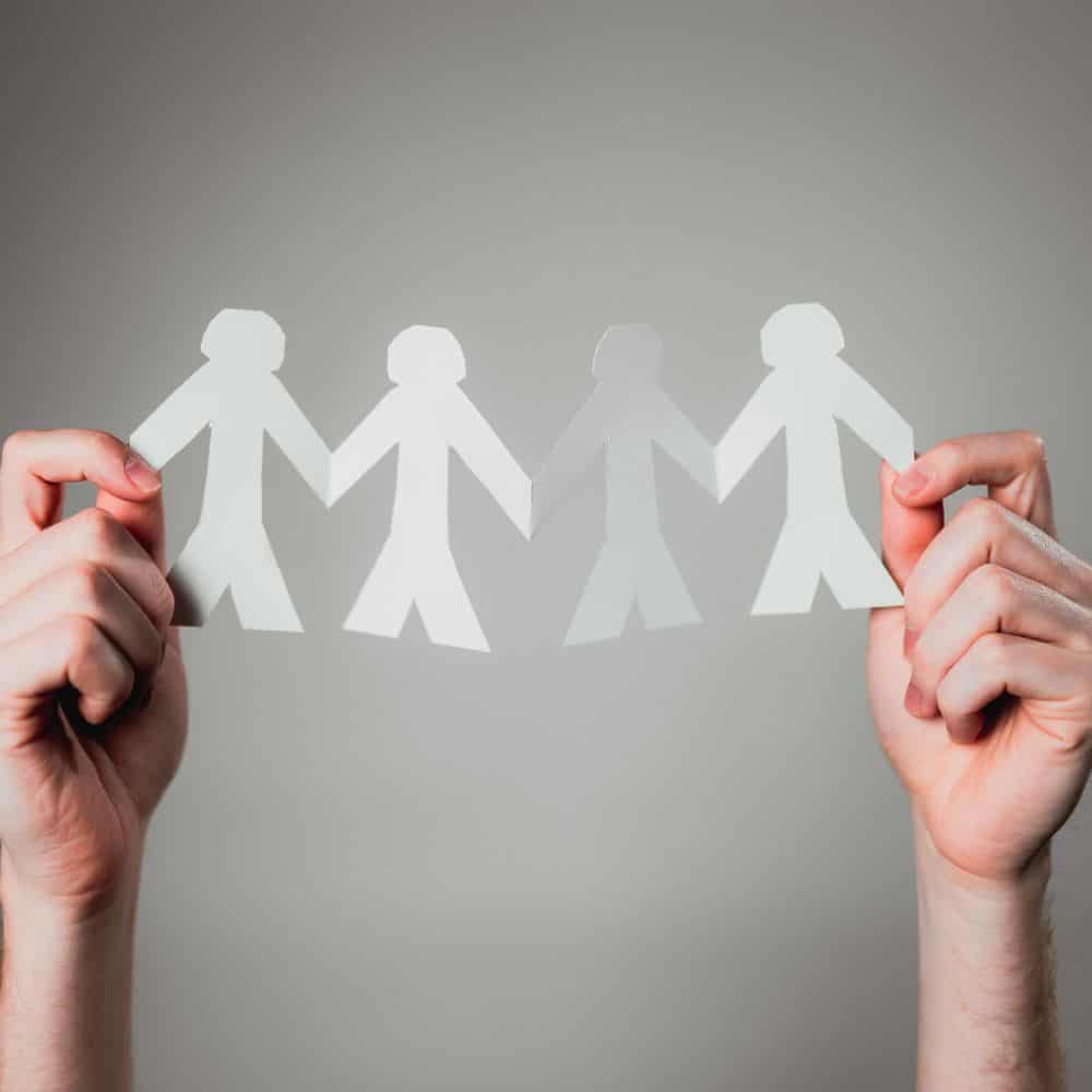 Image of paper cut-out people