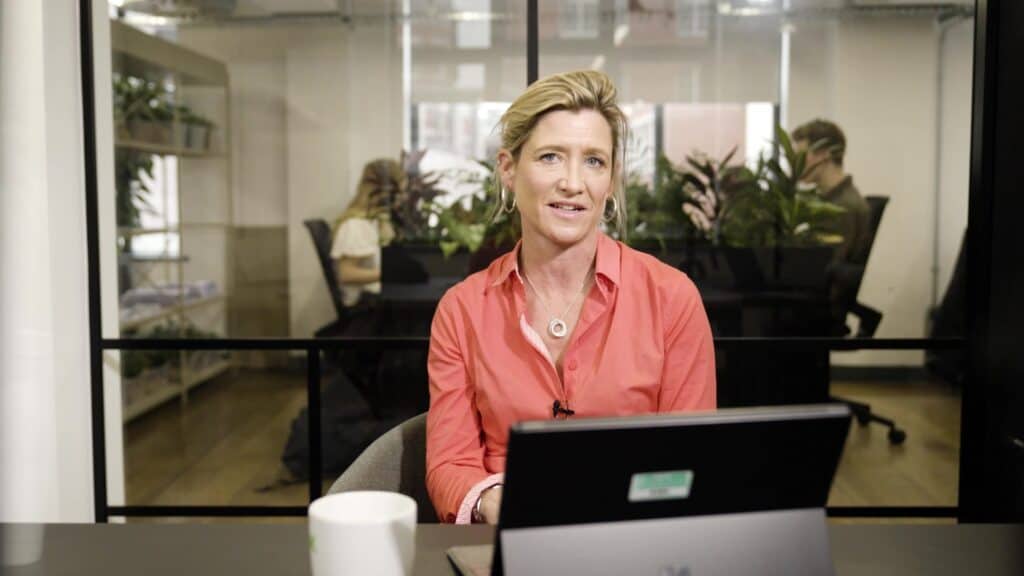 Thumbnail of RSK thought leadership video. Image of woman in front of her laptop in an office, speaking to a camera