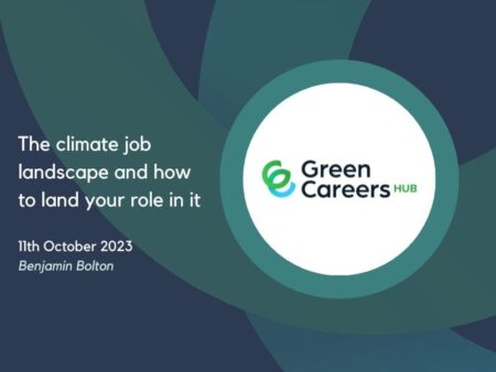 Thumbnail for webinar recording - climate job landscape