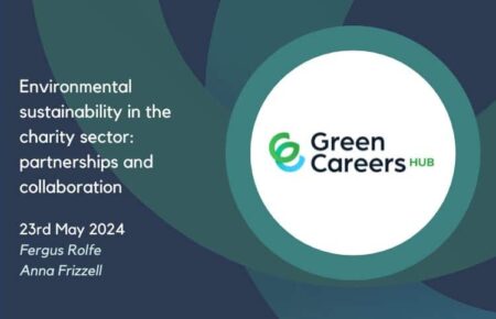 Thumbnail for webinar recording - environmental sustainability in the charity sector