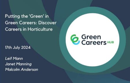 Thumbnail for recording of Green Careers in Horticulture webinar