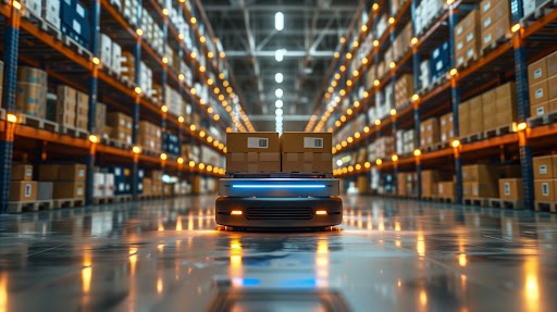 Robot in a warehouse