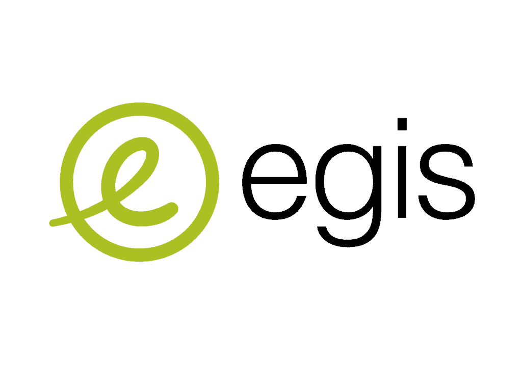 Egis logo - green and black