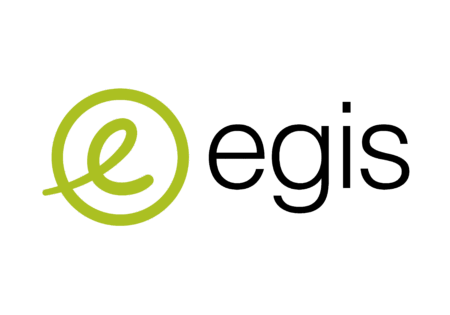 Egis logo - green and black