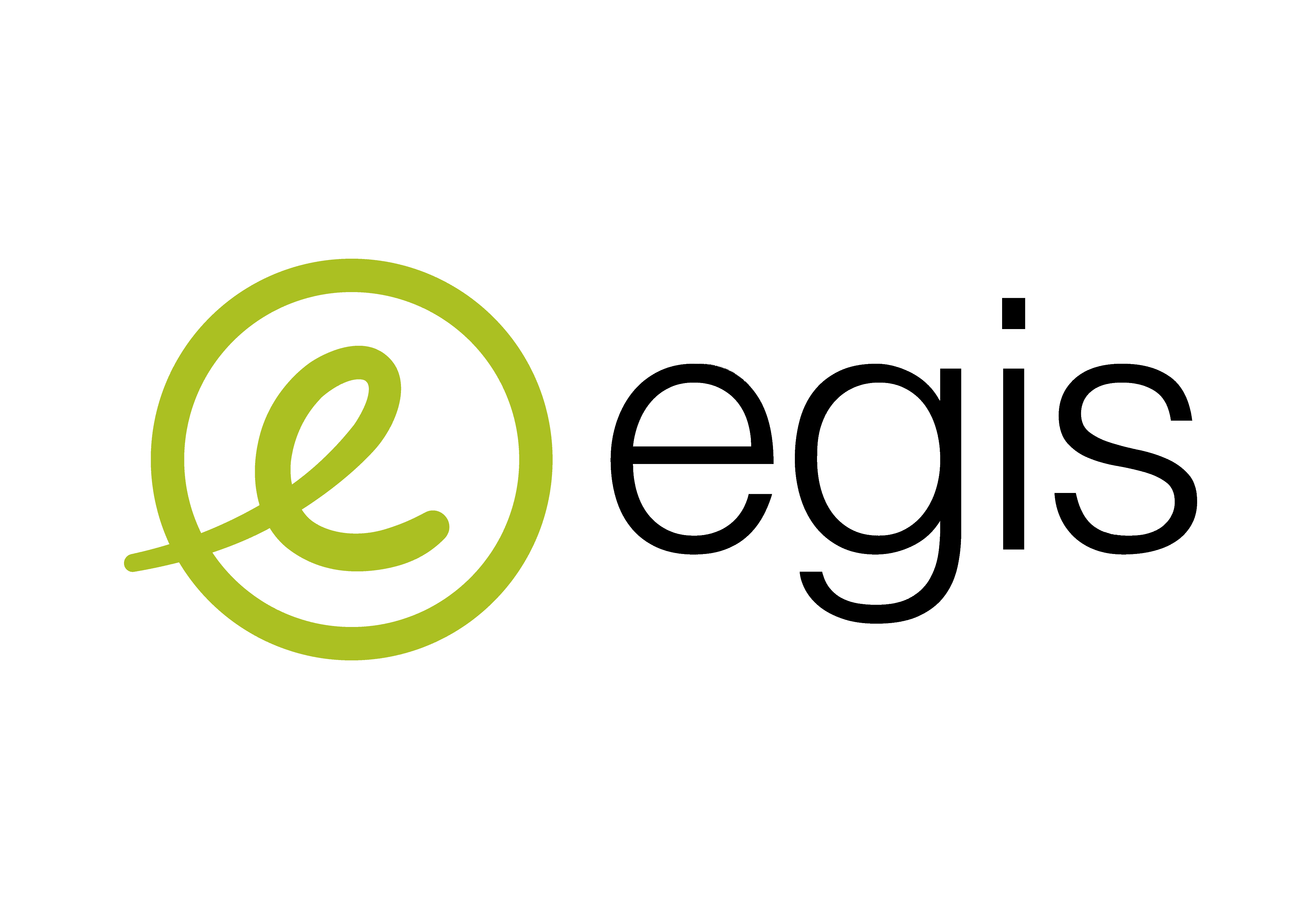 Egis logo - green and black