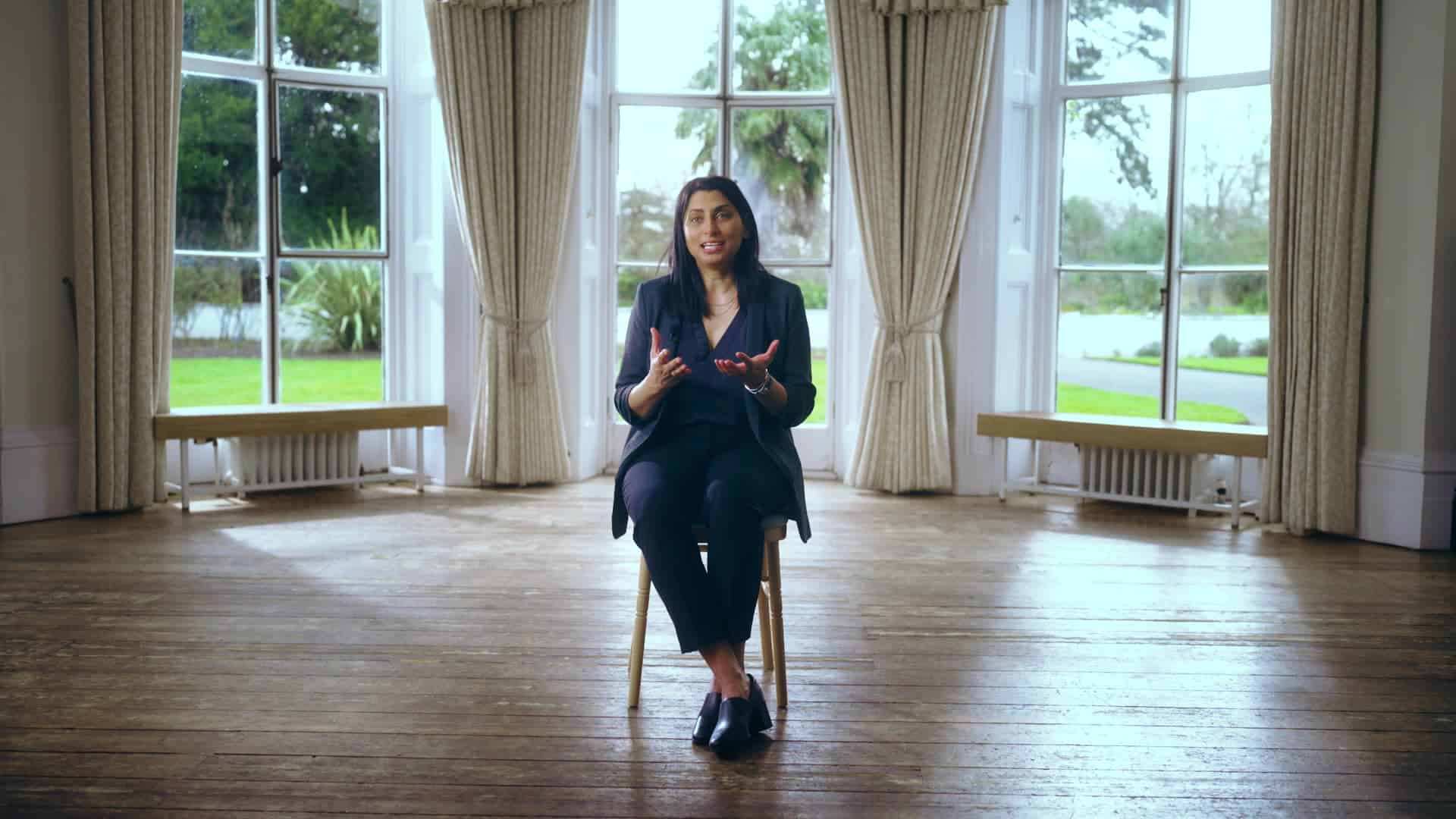 Photo of Dhara talking to camera