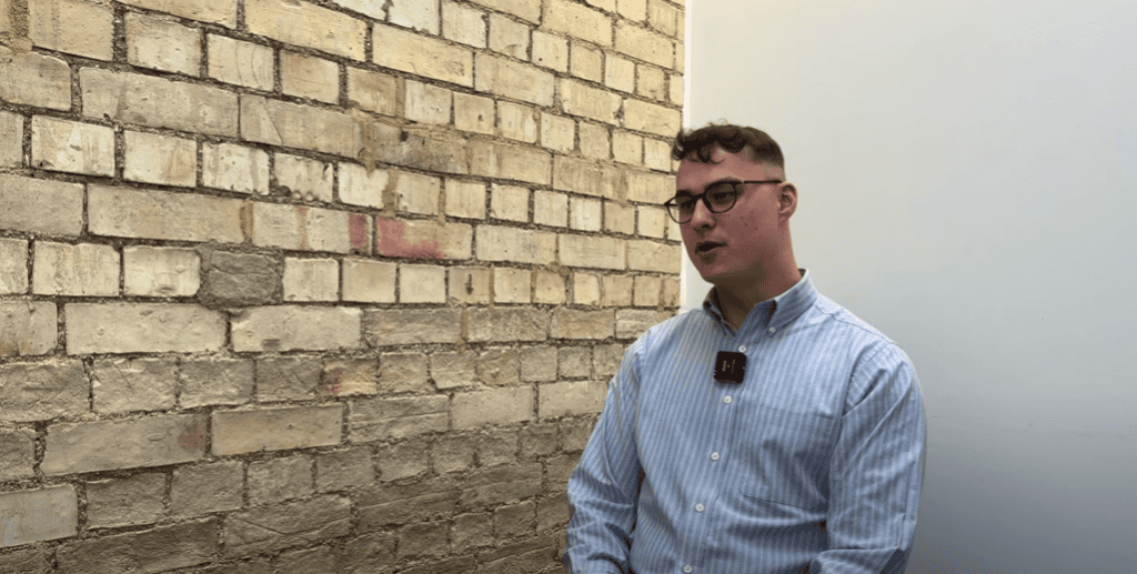 Photo of Jack Brewin for the video