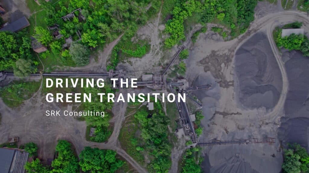 Aerial shot of a mining area