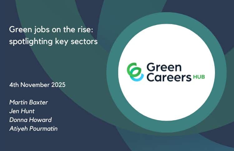 Webinar thumbnail - green jobs on the rise