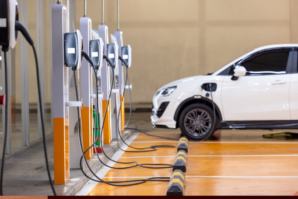 Photo of electric vehicle on charge